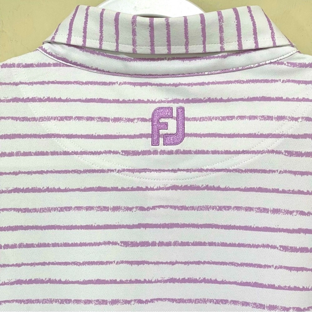 FootJoy Performance Golf Polo Chalk Line Print Athleisure Preppy Sporty Men 2XL - Picture 9 of 12